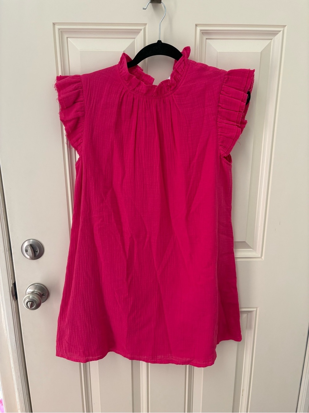 Victoria Dunn Ruffle Neck Lounge Dress Size Small